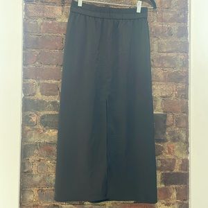 Black Midi Skirt w front slit
